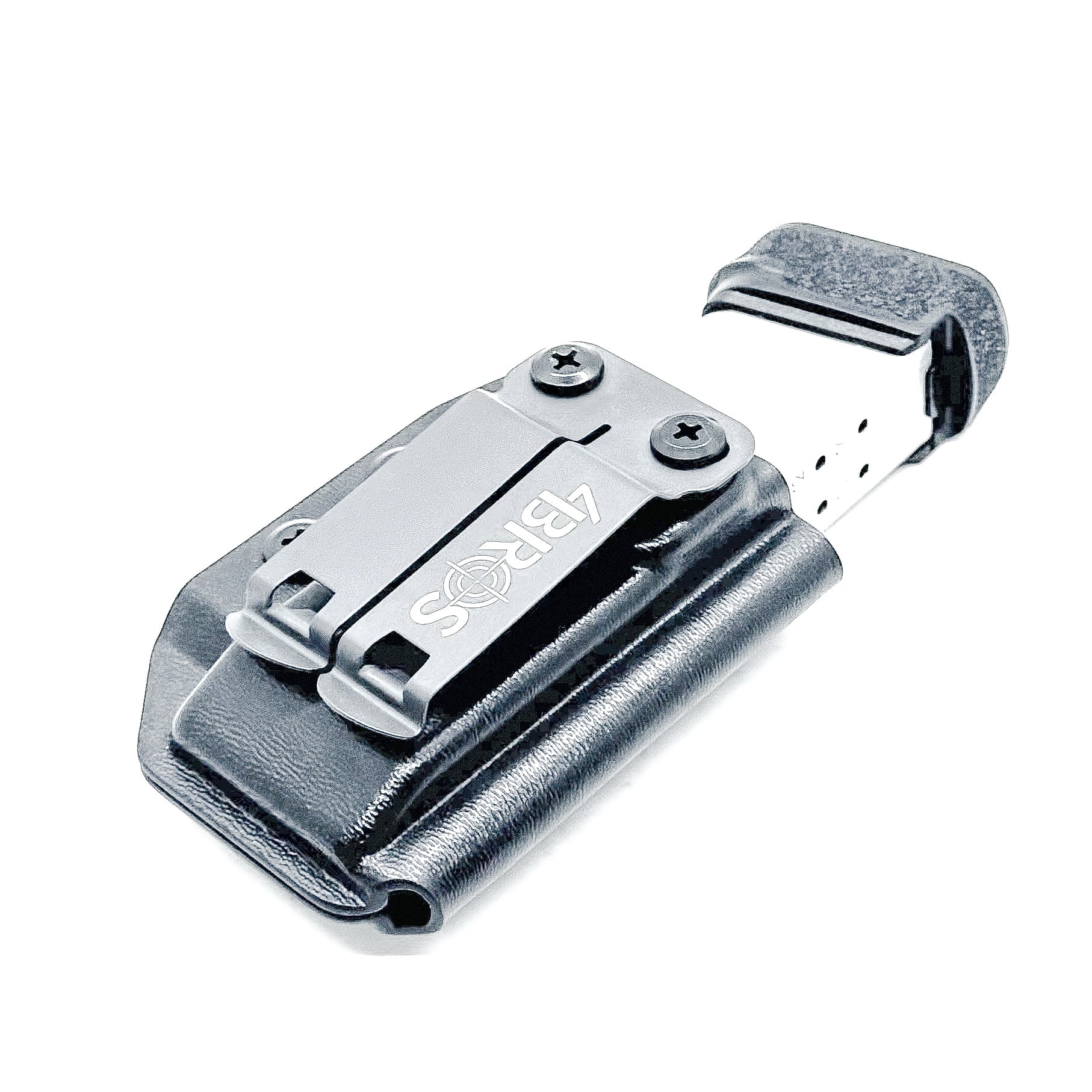 Black Kydex IWB AIWB inside waistband magazine pouch for the Springfield Hellcat Pro, Sig P365XL or P365X-MACRO from Four Brothers 4BROS Holsters. 