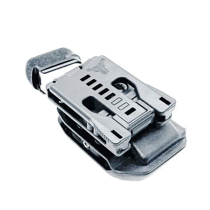 Black Kydex OWB Outside Waistband magazine pouch for the Springfield Hellcat Pro, Sig Sauer P365X-MACRO or P365XL from Four Brothers 4BROS Holsters. 