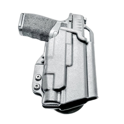 For the best, Outside Waistband OWB Springfield Hellcat Pro & Streamlight TLR-7 HL-X, X & A Duty & Competition Style Kydex Holster, shop Four Brothers Holsters