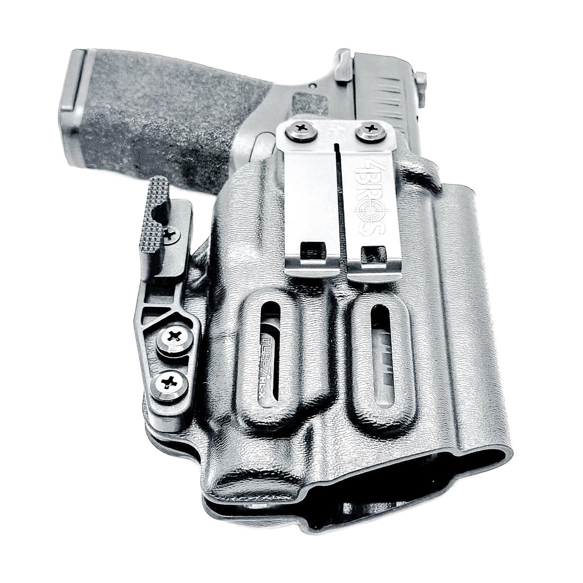 For the best IWB AIWB Inside Waistband Holster for the Springfield Hellcat Pro & Pro Comp pistol & Streamlight TLR-7 HL-X, X, or A, shop Four Brothers Holsters