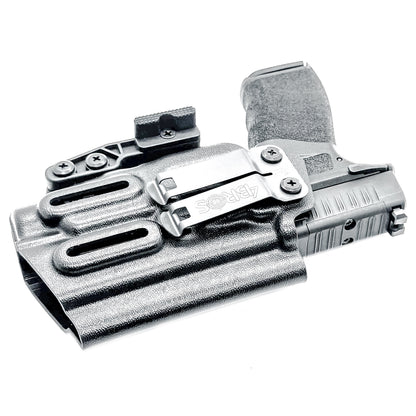 For the best IWB AIWB Inside Waistband Holster for the Springfield Hellcat Pro & Pro Comp pistol & Streamlight TLR-7 HL-X, X, or A, shop Four Brothers Holsters