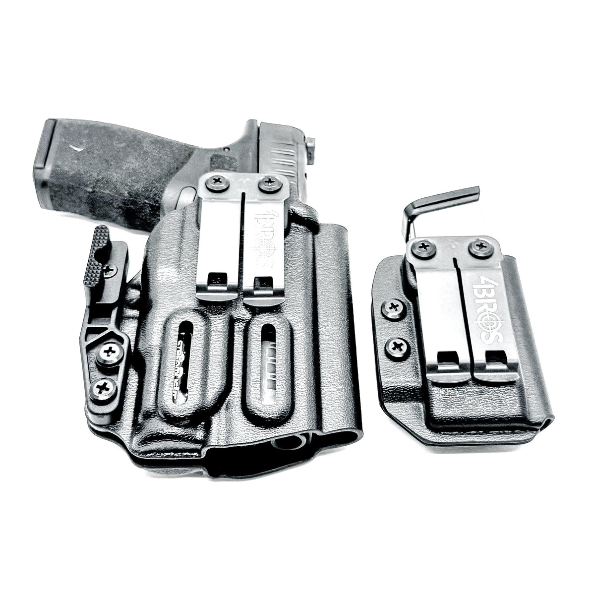 Four Brothers Holsters Inside Waistband IWB & AIWB Holster & Magazine Carrier combo for the Hellcat Pro & Streamlight TLR-7 Sub, TLR-7 X Sub or TLR-7 HL-X Sub.