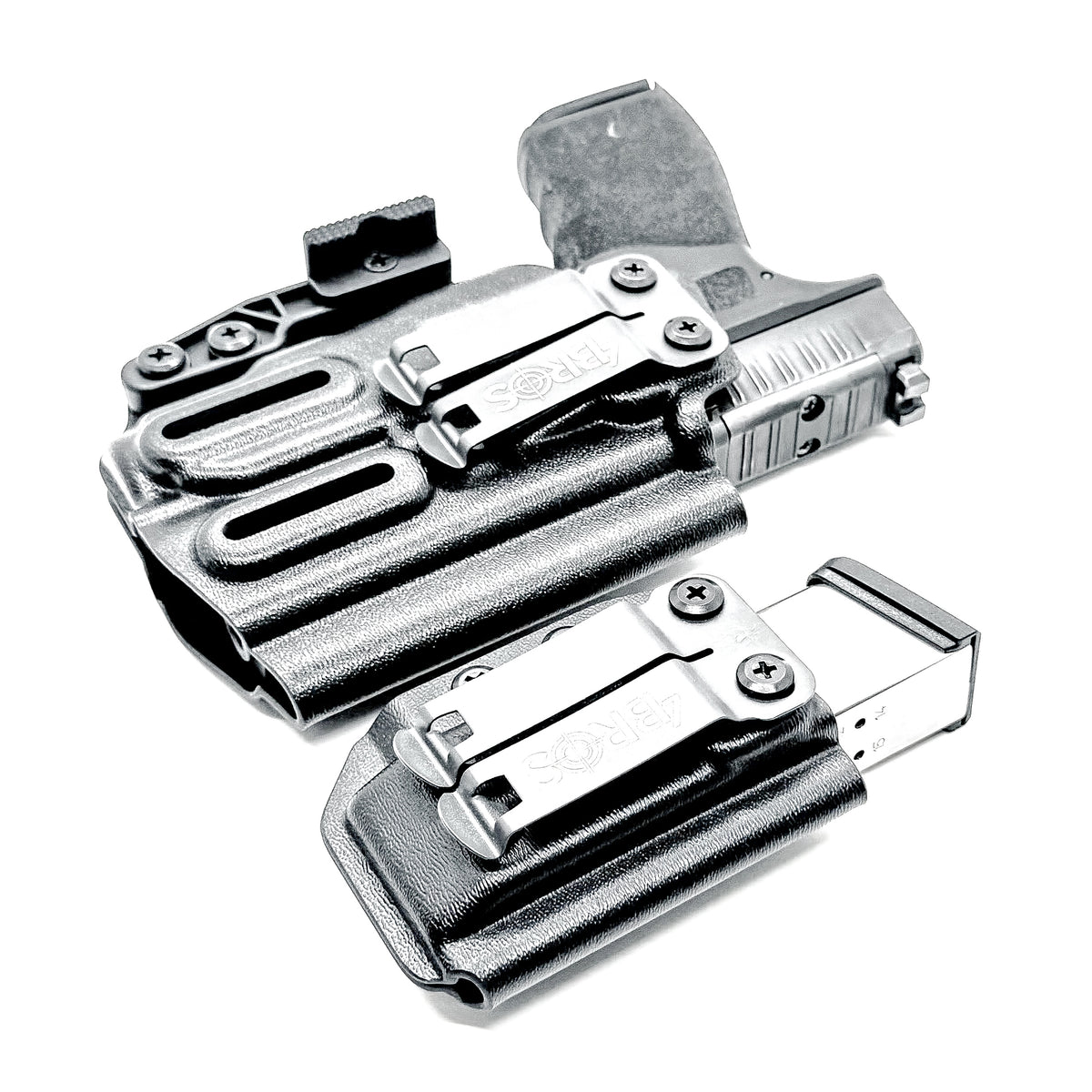 Four Brothers Holsters Inside Waistband IWB & AIWB Holster & Magazine Carrier combo for the Hellcat Pro & Streamlight TLR-7 Sub, TLR-7 X Sub or TLR-7 HL-X Sub.