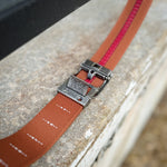 For the best brown EDC everyday carry Dress belt, shop Four Brothers Holsters. The Rogue belt has a classic rugged look that goes well with everyday wear like jeans or chinos. The knurled area of the buckle is a nice touch. These ratchet belts look like regular belts without the regular belt inconvenience.