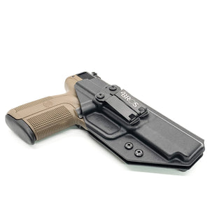 For the Best Inside Waistband Holster IWB designed to fit the FN America Five-seveN pistol, shop Four Brothers Holsters.  Featuring adjustable retention and cant, this holster is formed from .080" thermoplastic for durability and comfort.  Optional Modwing reduces firearm printing Proudly Made in the USA 57 5.7 