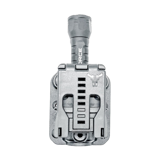INFORCE ARC Flashlight Carrier for ARC 650-LR-H and 350-LR-H lights with adjustable retention, multiple mounting options, and rapid access.
