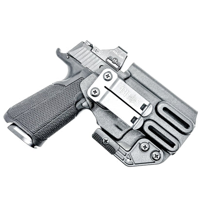 Inside Waistband (IWB) holster for the Icarus Precision ACE 365 311. Optic-ready, Enigma compatible, ModWing concealment, made in the USA