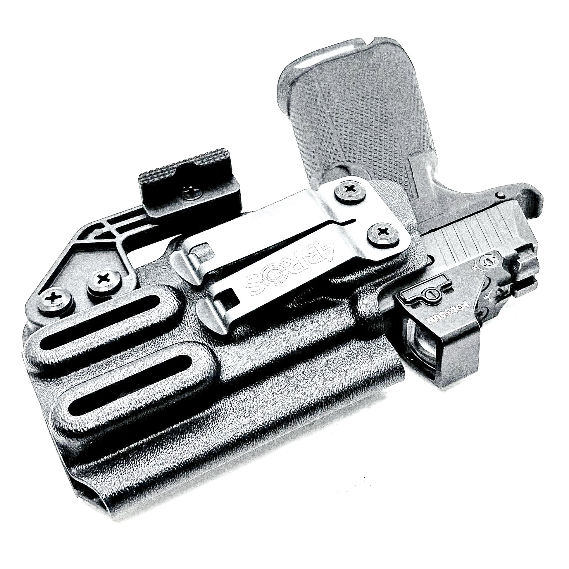 Inside Waistband (IWB) holster for the Icarus Precision ACE 365 311. Optic-ready, Enigma compatible, ModWing concealment, made in the USA