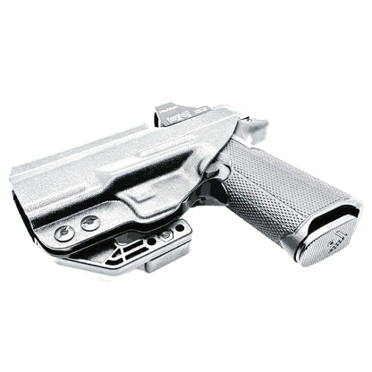 Inside Waistband (IWB) holster for the Icarus Precision ACE 365 311. Optic-ready, Enigma compatible, ModWing concealment, made in the USA