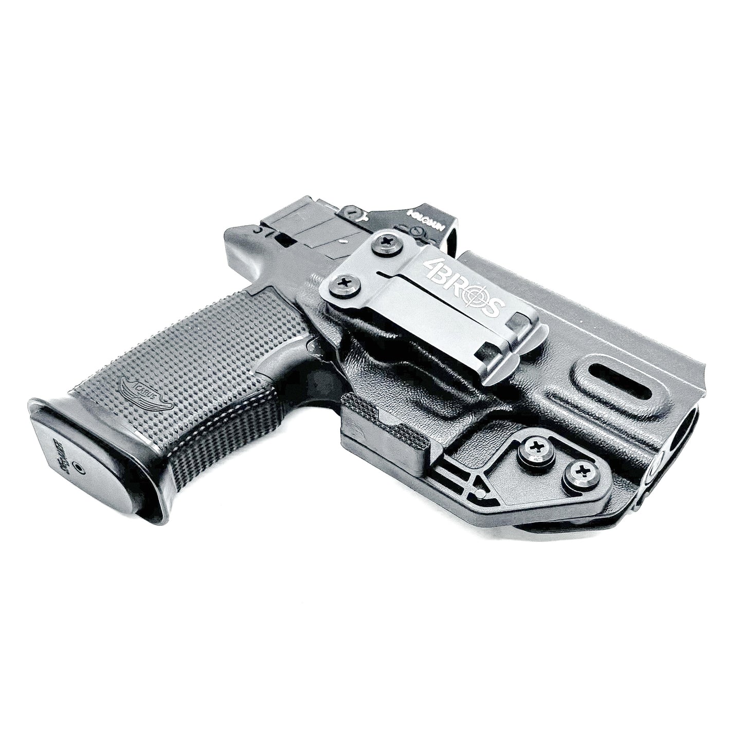 Inside waistband holster built for the Icarus Precision AIR Polymer XMACRO Grip Module and P365-XMACRO or P365XL Slide.
