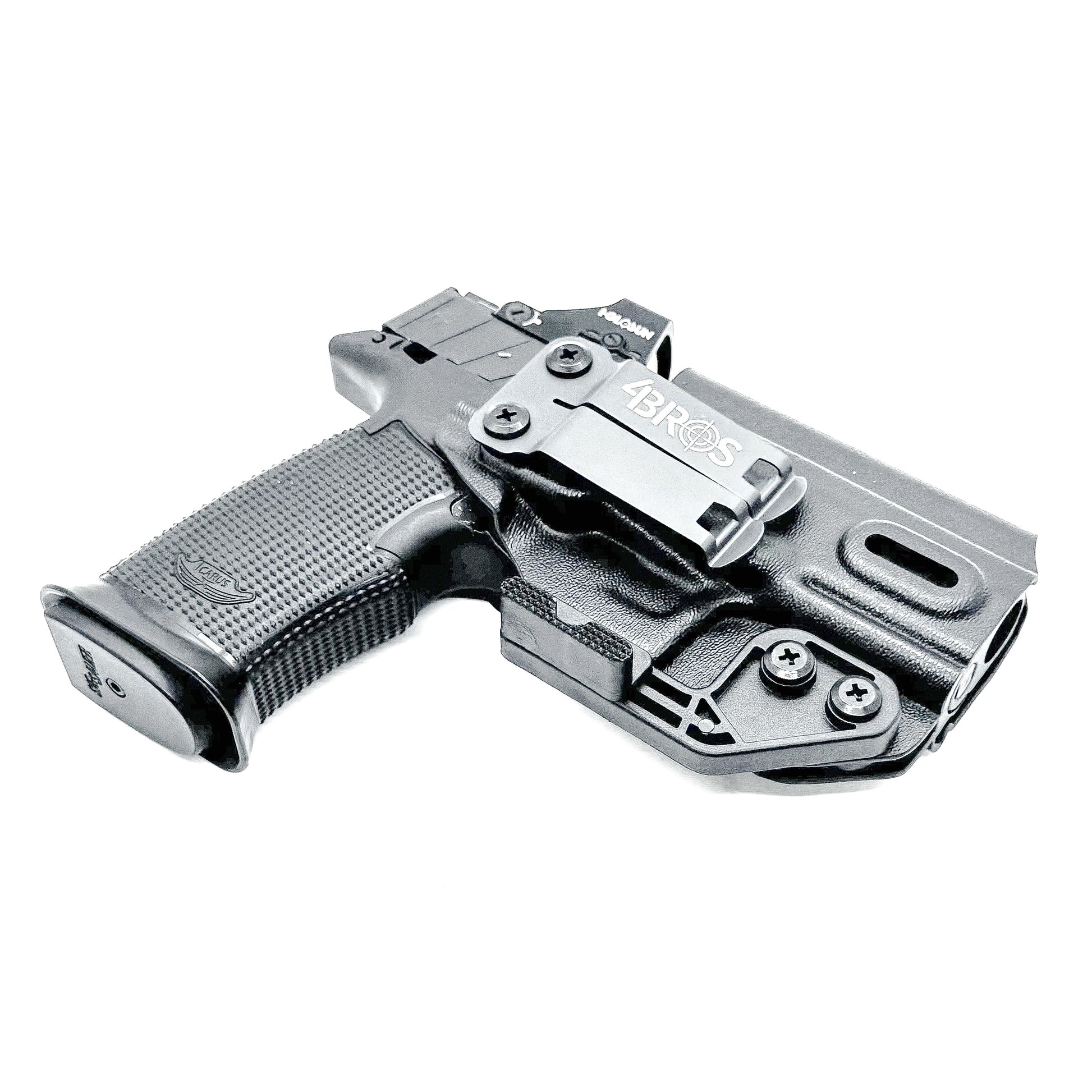 Inside waistband holster built for the Icarus Precision AIR Polymer XMACRO Grip Module and P365-XMACRO or P365XL Slide.
