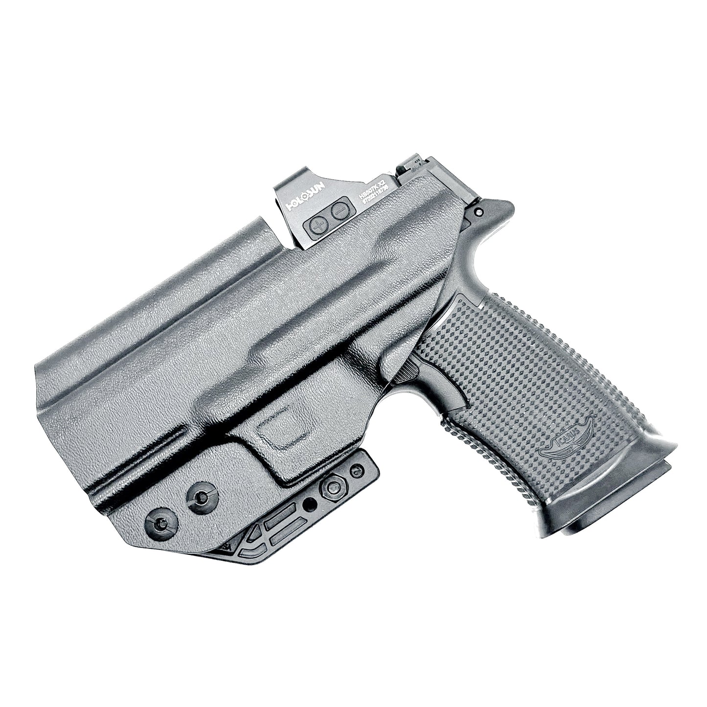 Inside waistband holster built for the Icarus Precision AIR Polymer XMACRO Grip Module and P365-XMACRO or P365XL Slide.
