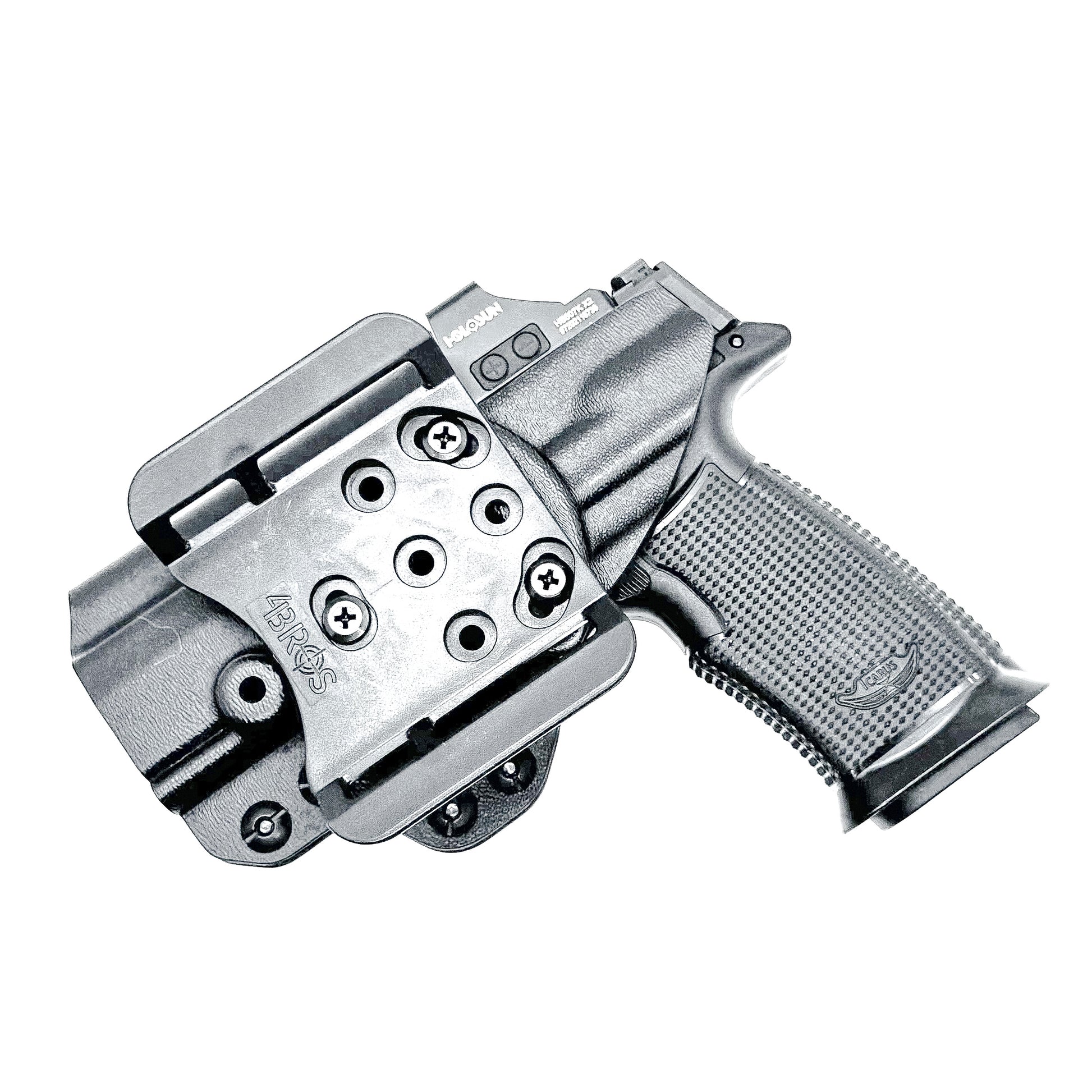 Outside waistband holster for Icarus AIR Polymer XMACRO Grip and P365-XMACRO or P365XL slide.