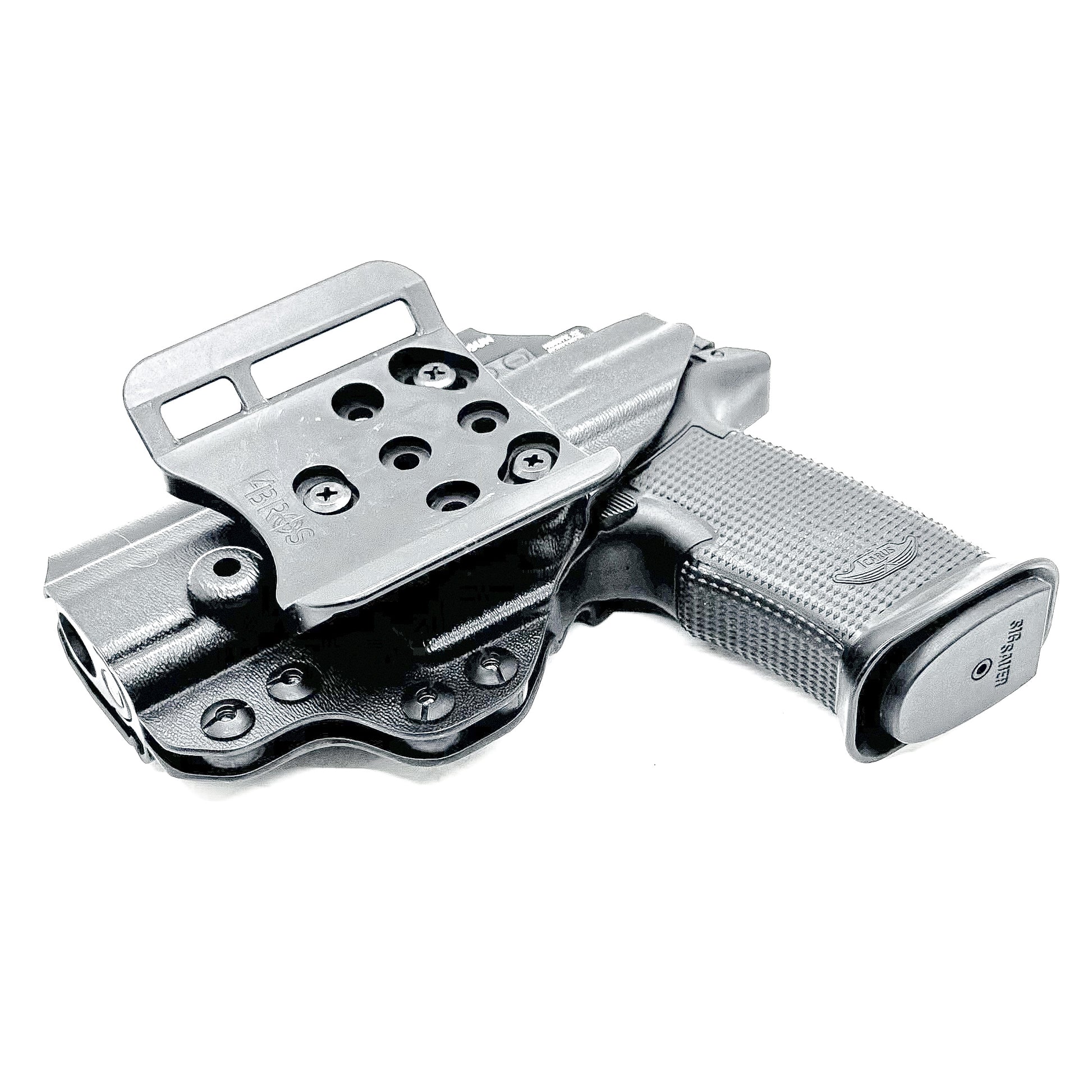 Outside waistband holster for Icarus AIR Polymer XMACRO Grip and P365-XMACRO or P365XL slide.