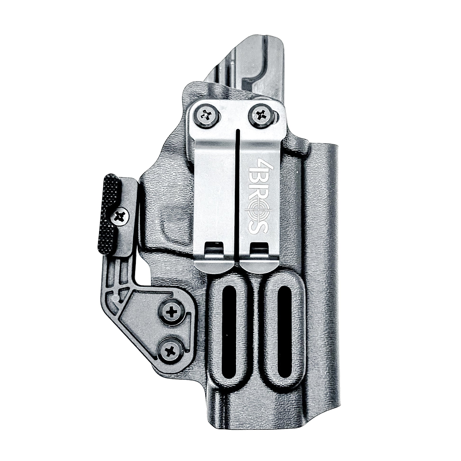 Black IWB Holster for the Icarus Precision A.C.E P365 FUSE with Monoblock and Modwing.