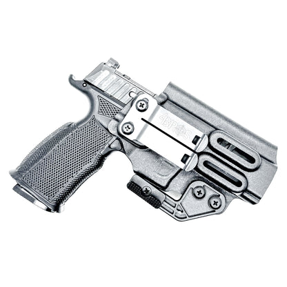 Black IWB Holster for the Icarus Precision A.C.E P365 FUSE with Monoblock and Modwing.