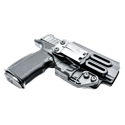 Black IWB Holster for the Icarus Precision A.C.E P365 FUSE with Monoblock and Modwing.