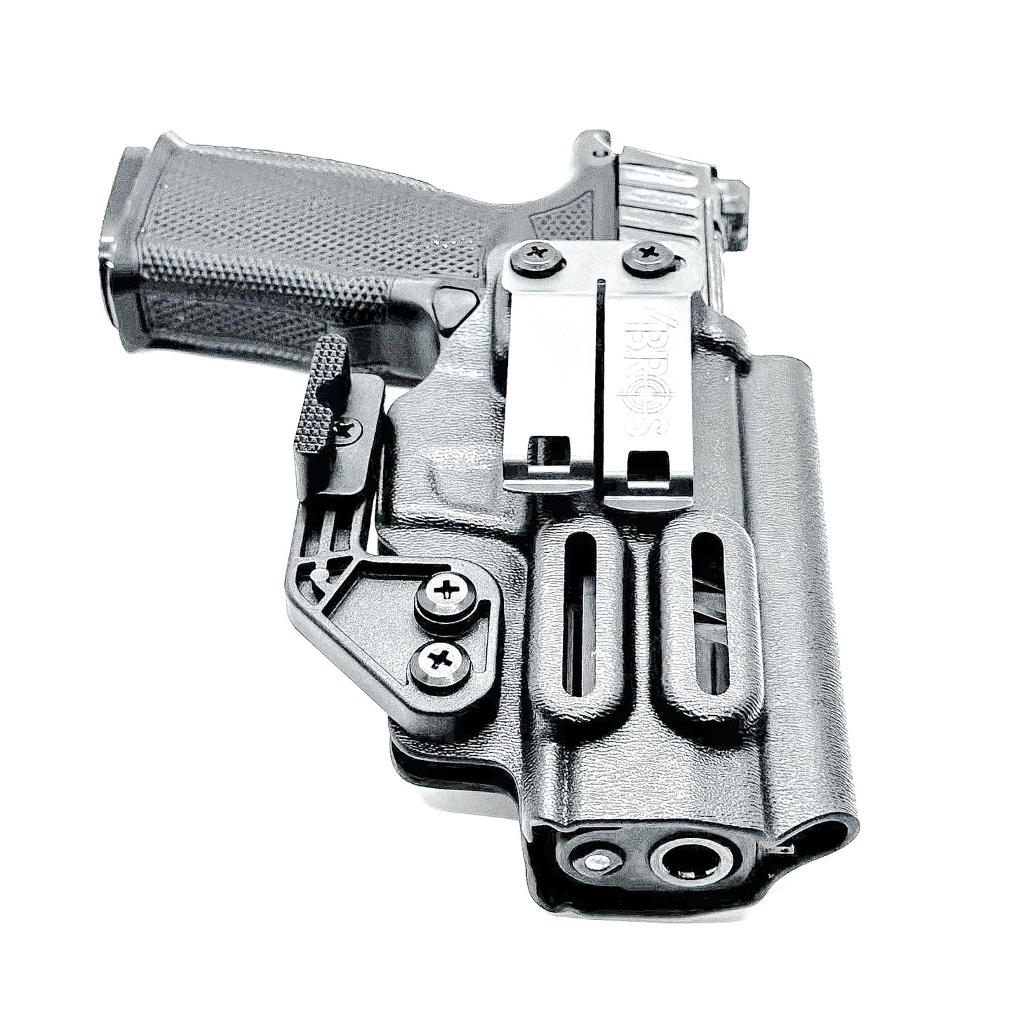 Black IWB Holster for the Icarus Precision A.C.E P365 FUSE with Monoblock and Modwing.