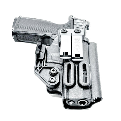 Black IWB Holster for the Icarus Precision A.C.E P365 FUSE with Monoblock and Modwing.