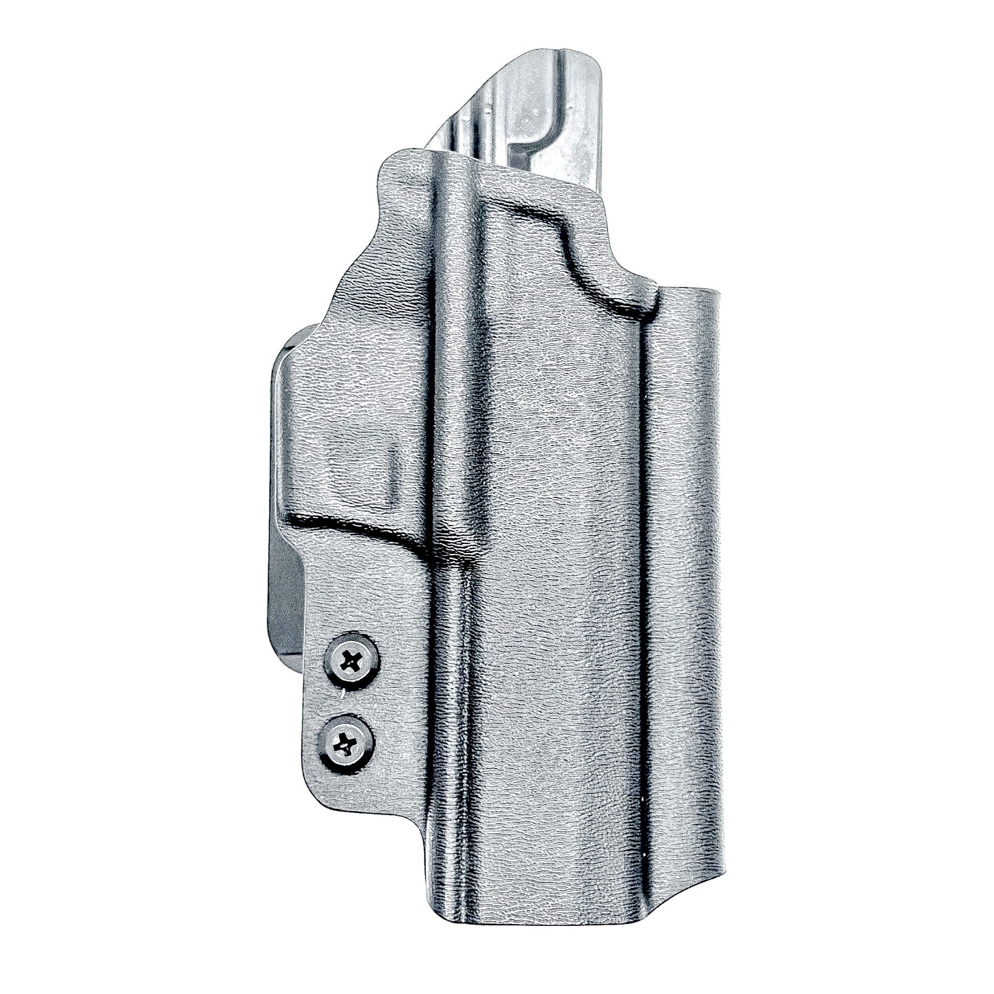 Black Outside the Waistband OWB Holster for the Icarus Precision A.C.E P365 FUSE with 4Bros 1.5" Belt Slide.