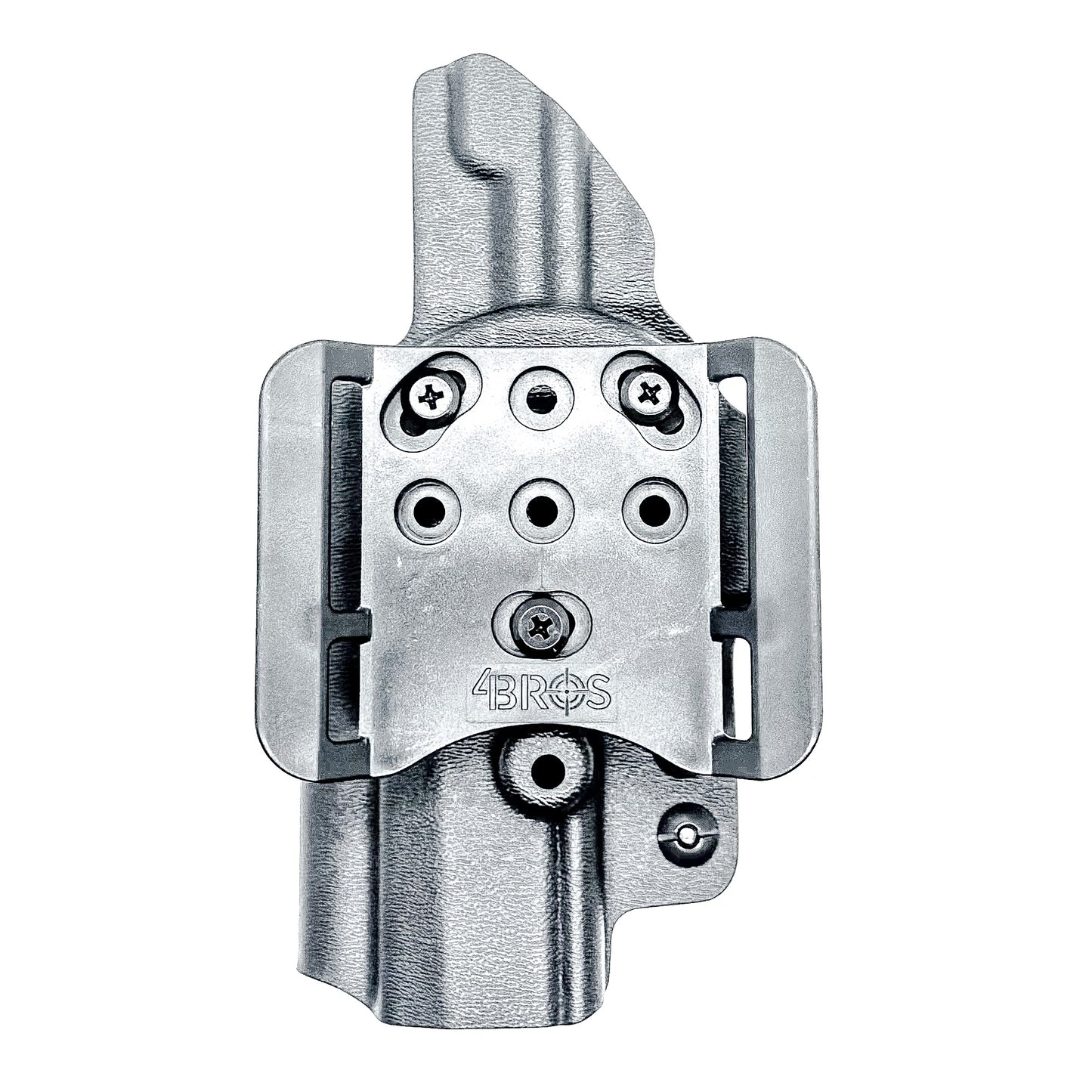 Black Outside the Waistband OWB Holster for the Icarus Precision A.C.E P365 FUSE with 4Bros 1.5" Belt Slide.