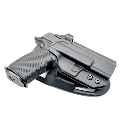 For the best Sig Sauer P365-XMACRO, P365XL & P365 slide with the Icarus Precision Grip Module Duty & Competition Style Holster, shop Four Brothers Holsters. 