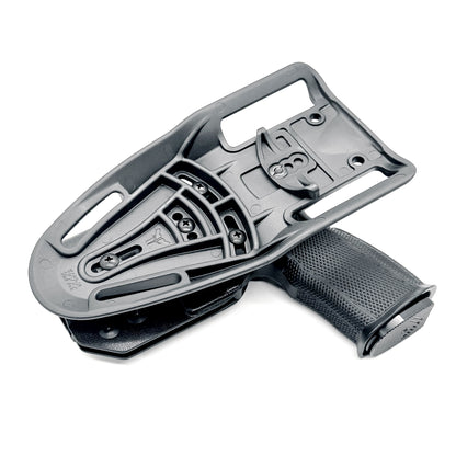 For the best Sig Sauer P365-XMACRO, P365XL & P365 slide with the Icarus Precision Grip Module Duty & Competition Style Holster, shop Four Brothers Holsters. 
