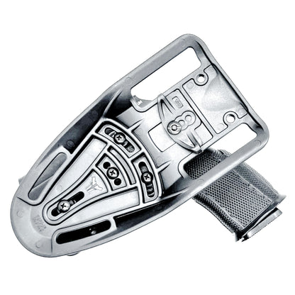 Black Sig Sauer P365-XMACRO, P365XL or P365 slide and Icarus Precision A.C.E. 365 X MACRO or 365 XL EVO Grip Module OWB Duty & Competition Holster from Four Brothers. 