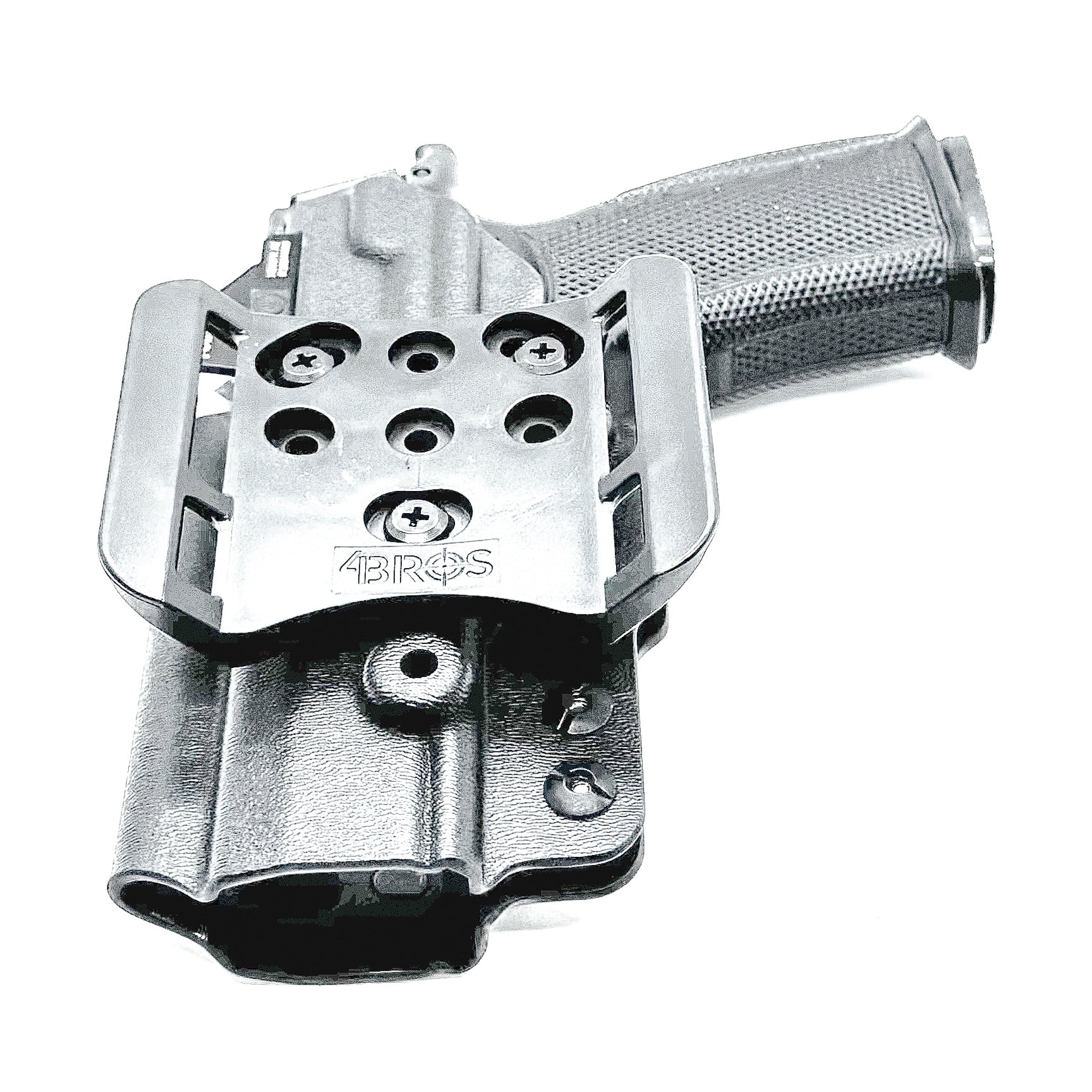 Black Sig Sauer P365-XMACRO, P365XL or P365 slide and Icarus Precision A.C.E. 365 X MACRO or 365 XL EVO Grip Module OWB Holster from Four Brothers. 