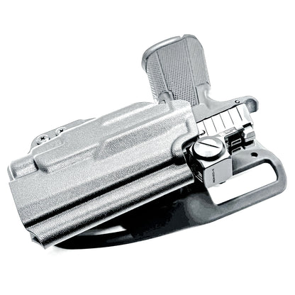Outside Waistband (OWB) Duty & Competition holster built for Icarus ACE 365 311 FUSE & TLR-7 HL-X. Red-dot & suppressor-sight compatible, secure retention, made in the USA.