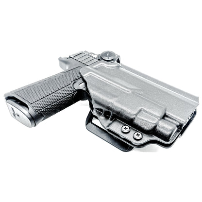 Outside Waistband (OWB) holster for the Icarus ACE 365 311 FUSE & TLR-7 HL-X. Red-dot compatible, adjustable retention, open muzzle, stable belt carry, USA-made quality.