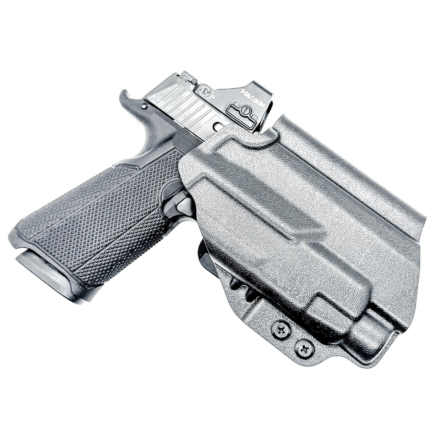 Outside Waistband (OWB) holster fits Icarus ACE 365 311 & TLR-7 HL-X. Red-dot compatible, adjustable retention, open muzzle, stable belt carry, USA-made quality.