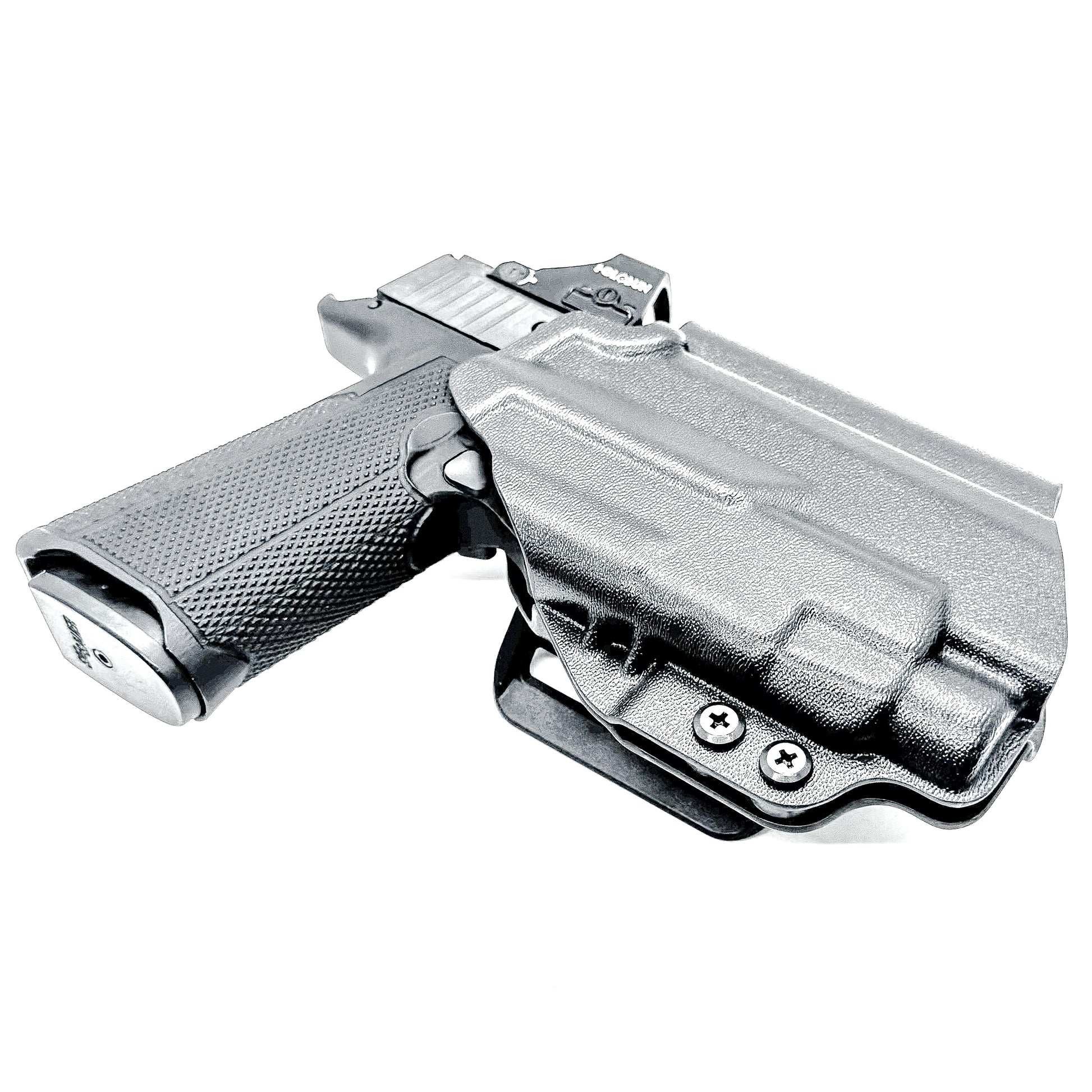 Outside Waistband (OWB) holster fits Icarus ACE 365 311 & TLR-7 HL-X. Red-dot compatible, adjustable retention, open muzzle, stable belt carry, USA-made quality.