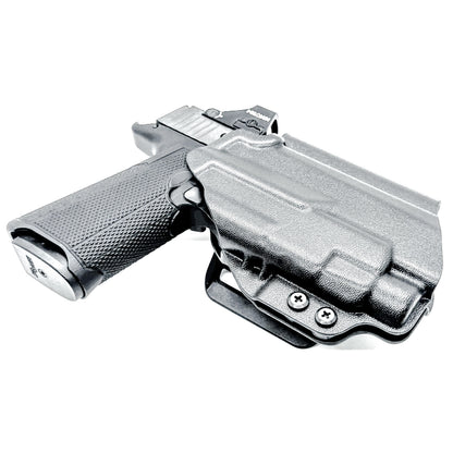 Outside Waistband (OWB) holster fits Icarus ACE 365 311 & TLR-7 HL-X. Red-dot compatible, adjustable retention, open muzzle, stable belt carry, USA-made quality.