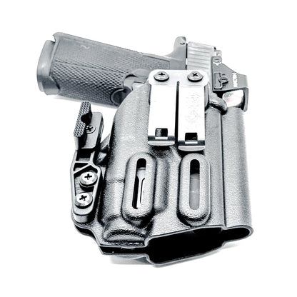 Inside Waistband (IWB) holster for the Icarus Precision ACE 365 311 & TLR-7 X and TLR-7 A. Optic-ready, Enigma compatible, ModWing concealment, made in the USA.