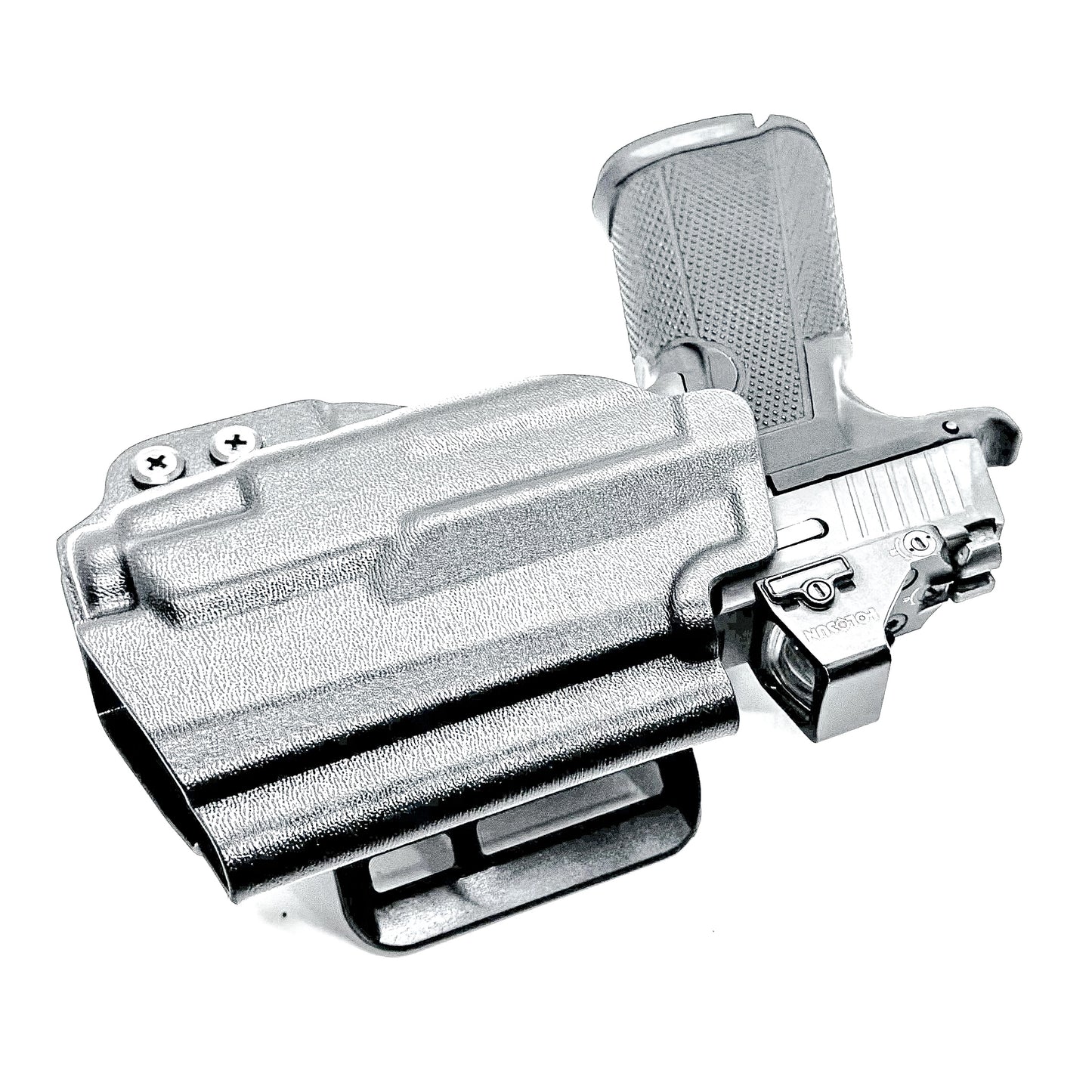 Outside Waistband (OWB) holster fits Icarus ACE 365 311 & TLR-7 X or TLR-7 A. Red-dot compatible, adjustable retention, open muzzle, USA-made quality.
