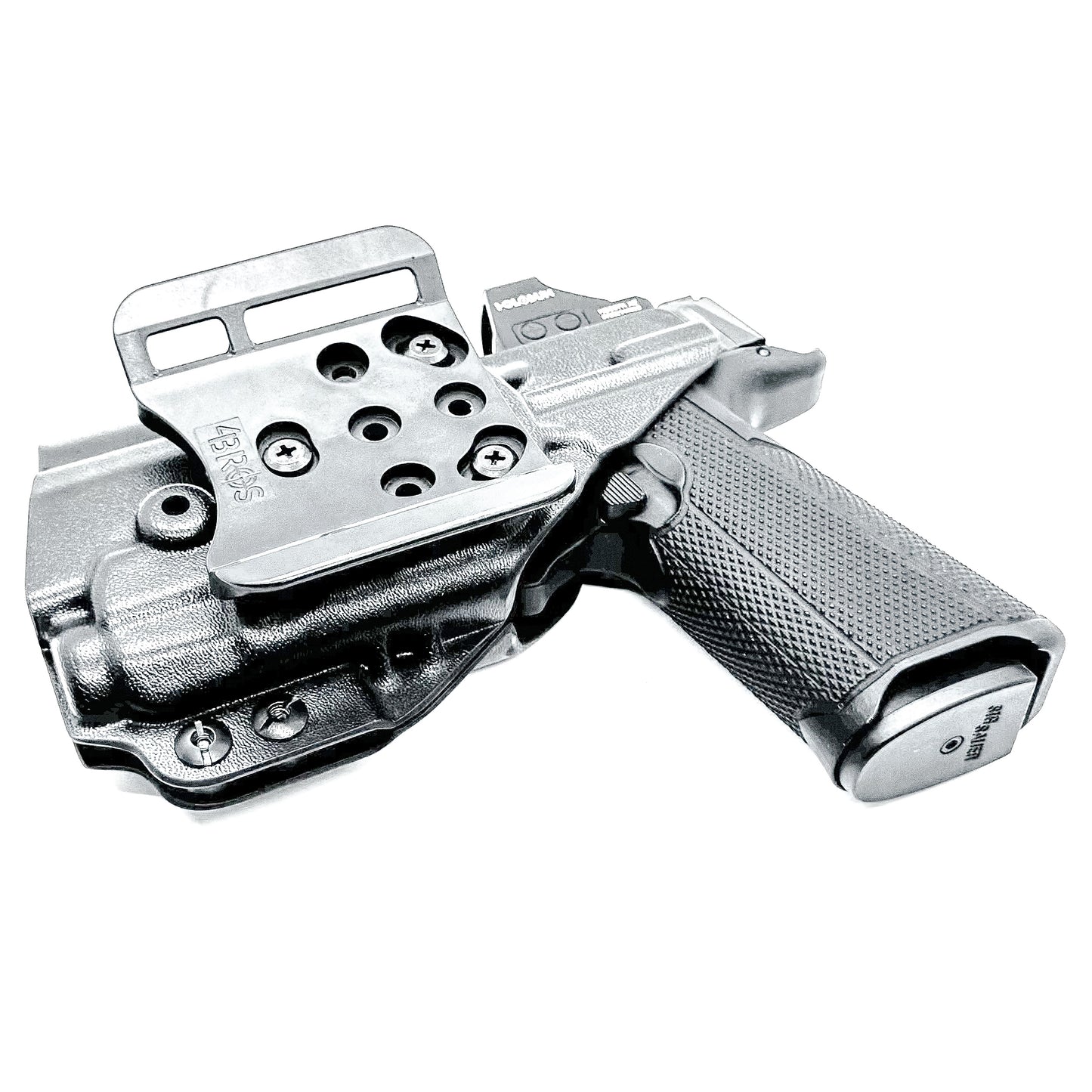 Outside Waistband (OWB) holster fits Icarus ACE 365 311 & TLR-7 X or TLR-7 A. Red-dot compatible, adjustable retention, open muzzle, USA-made quality.