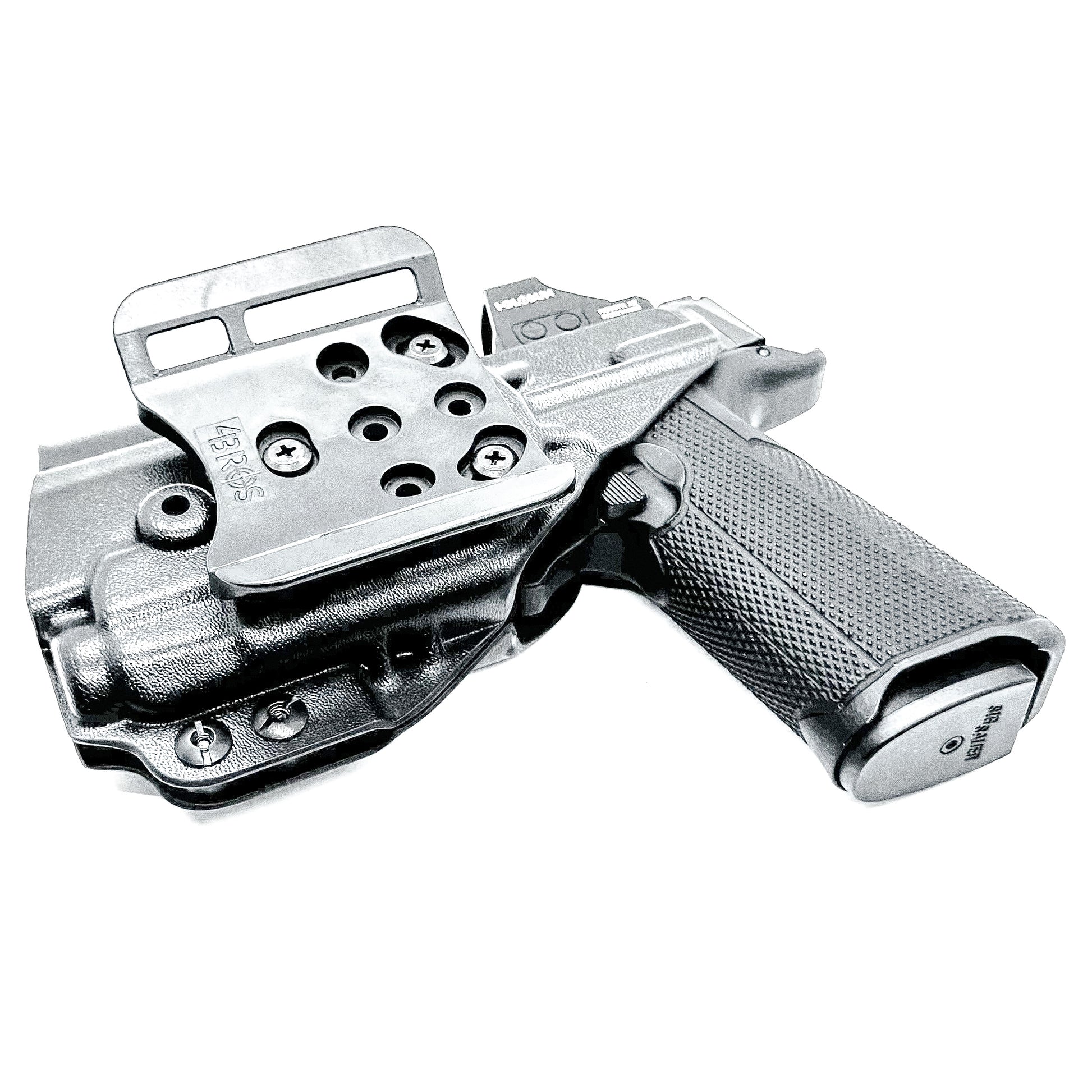 Outside Waistband (OWB) holster fits Icarus ACE 365 311 & TLR-7 X or TLR-7 A. Red-dot compatible, adjustable retention, open muzzle, USA-made quality.