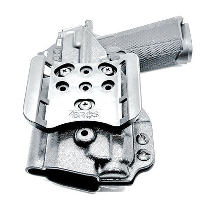Outside Waistband (OWB) holster fits Icarus ACE 365 311 & TLR-7 X or TLR-7 A. Red-dot compatible, adjustable retention, open muzzle, USA-made quality.