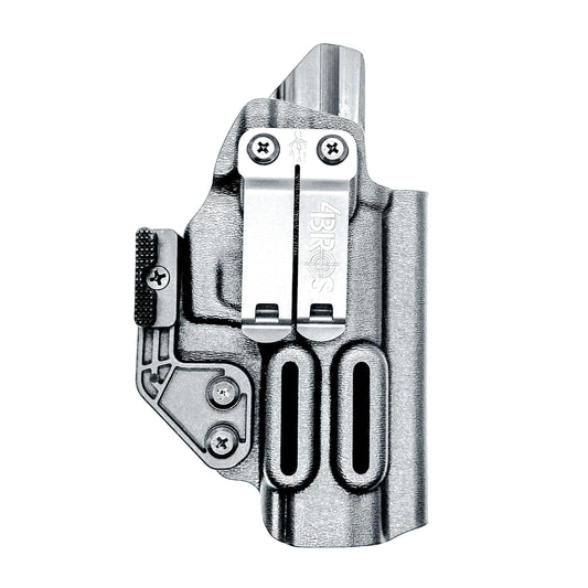 Black  Inside waistband holster built for the Icarus Precision AIR Polymer XMACRO Grip Module and P365-FUSE slide.  Red dot ready, Enigma compatible.