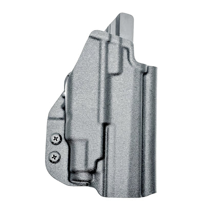 Outside the waistband holster fits Icarus Precision AIR Polymer P365-FUSE & Streamlight TLR-7 Sub in black with 4BROS 1.5" belt slide.