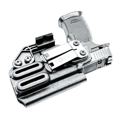 Inside waistband holster built for the Icarus Precision AIR Polymer XMACRO Grip Module and P365-XMACRO or P365XL Slide.