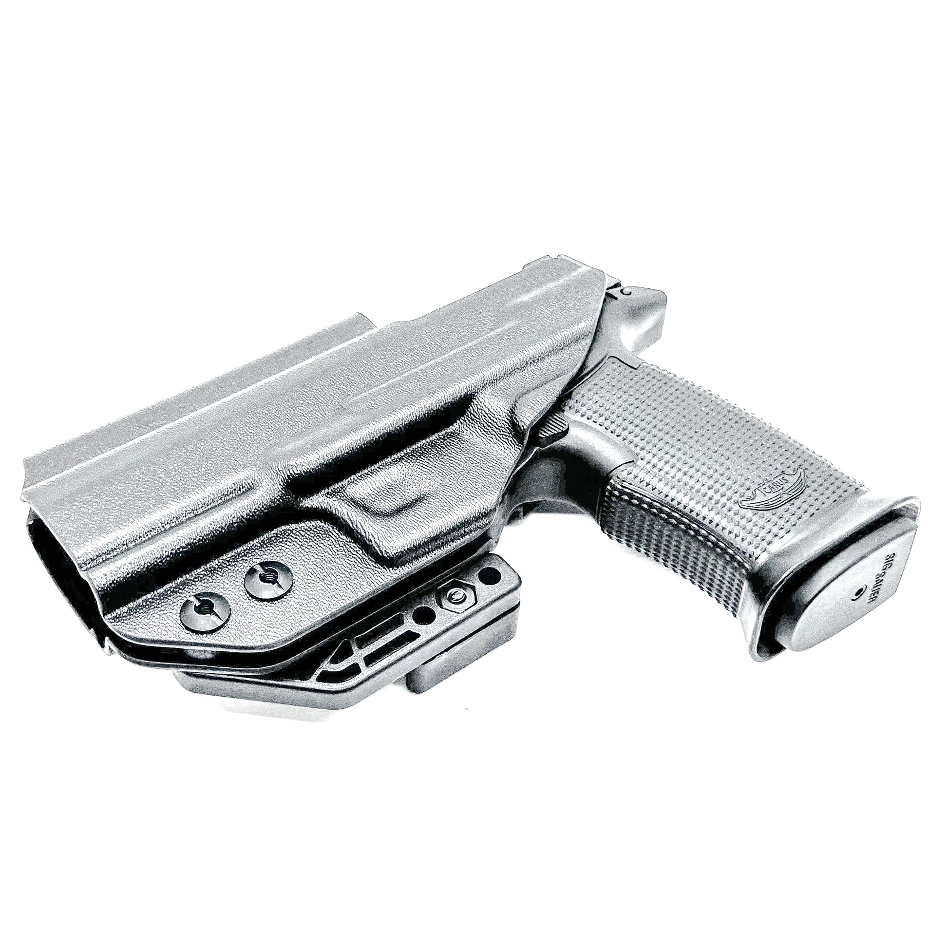 Inside waistband holster built for the Icarus Precision AIR Polymer XMACRO Grip Module and P365-XMACRO or P365XL Slide.