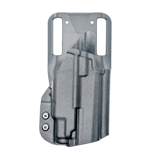 Icarus Precision AIR Polymer P365-XMACRO & Streamlight TLR-7 Sub Duty & Competition Holster in black with duty drop attachment.