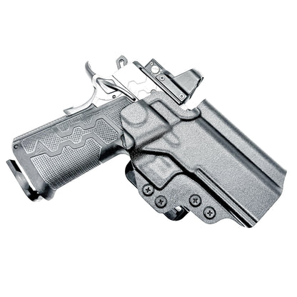 4BROS Holsters Kimber 2K11 PRO 4.25 inch Double Stack 1911 OWB holster with precision fit, .093 thickness, and adjustable retention for secure carry