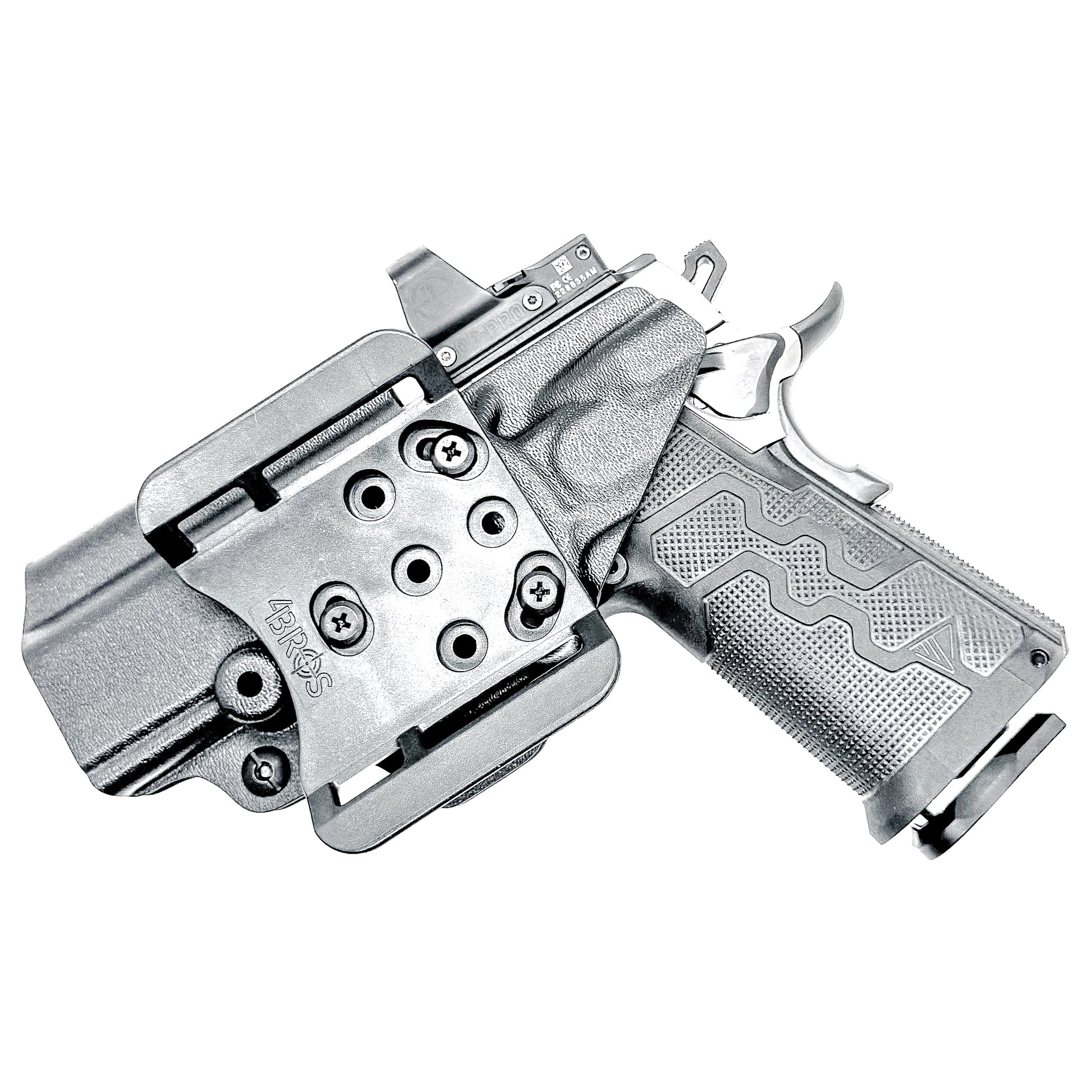 4BROS Holsters Kimber 2K11 PRO 4.25 inch Double Stack 1911 OWB holster with precision fit, .093 thickness, and adjustable retention for secure carry