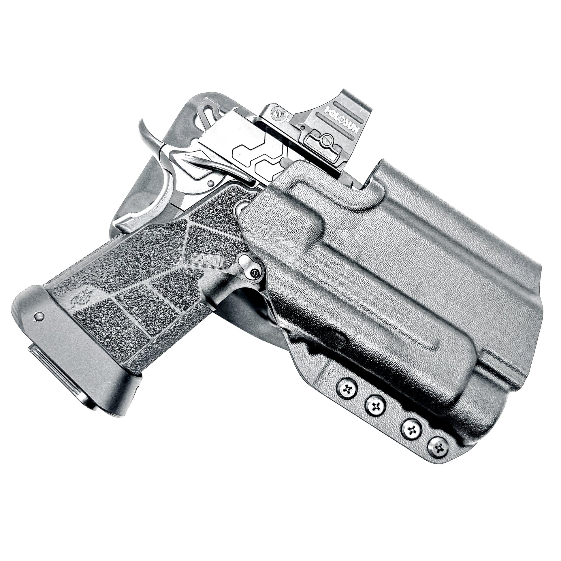 Kimber 2K11 PRO 4.25" and TLR-1 HL OWB Outside Waistband light duty & competition holster with adjustable retention and optic compatibility