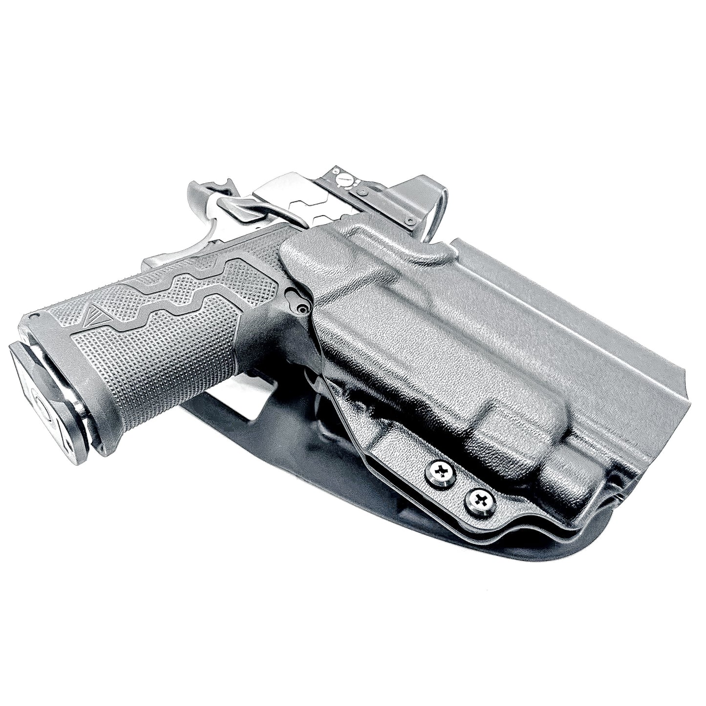 Kimber 2K11 PRO 4.25" and TLR-7 HL-X OWB Outside Waistband light duty & competition holster with adjustable retention and optic compatibility.