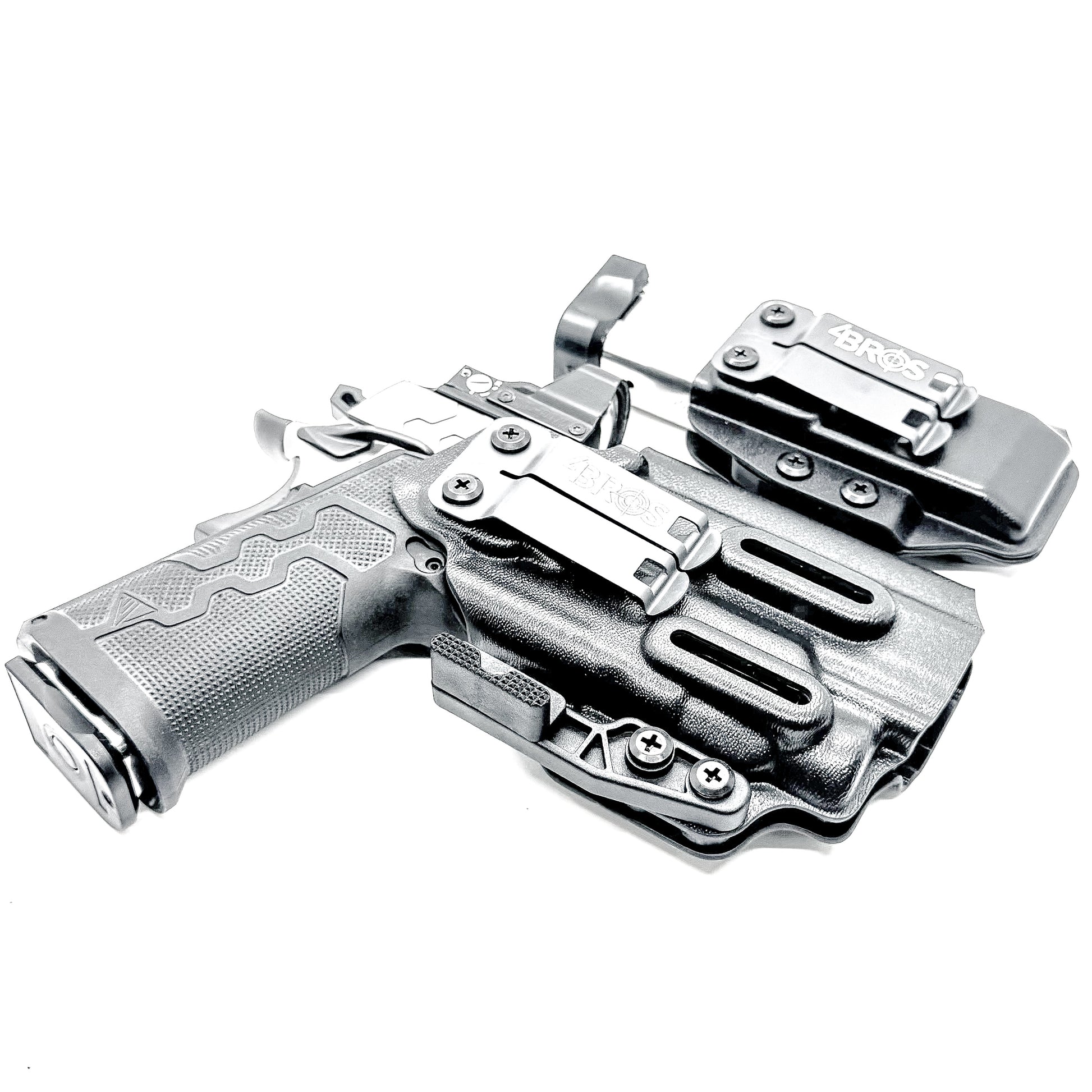 IWB holster combo for Kimber 2K11 PRO 4.25" & Streamlight TLR-7 HL-X & 2011 mags. Includes mag carrier, Modwing, and Monoblock clips. Ships fast from the USA.