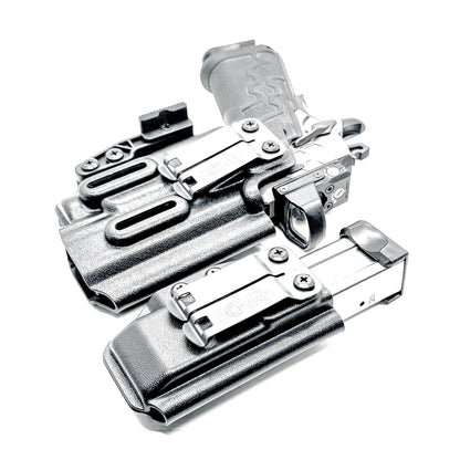 IWB holster combo for Kimber 2K11 PRO 4.25" & Streamlight TLR-7 HL-X & 2011 mags. Includes mag carrier, Modwing, and Monoblock clips. Ships fast from the USA.